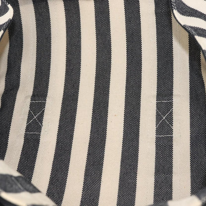 Hermès Hermès HERMES Cannes PM Hand Bag Canvas White Black Authentic hk3009