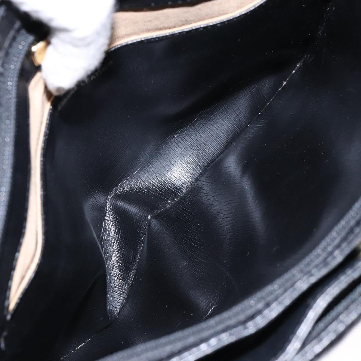 Givenchy GIVENCHY Shoulder Bag Leather Black Gold Authentic bs28533