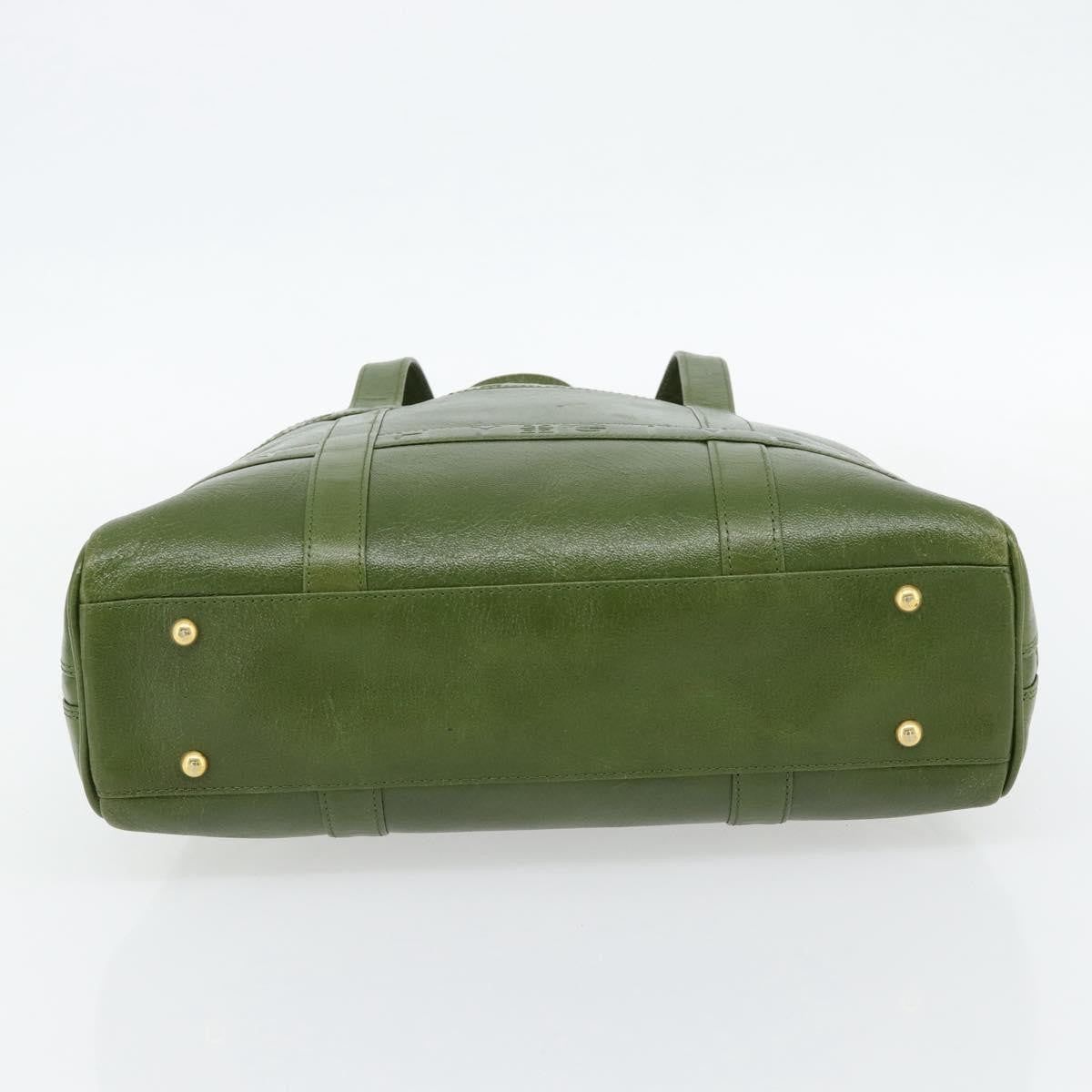 Givenchy GIVENCHY Hand Bag Leather Khaki Gold Authentic BA12916