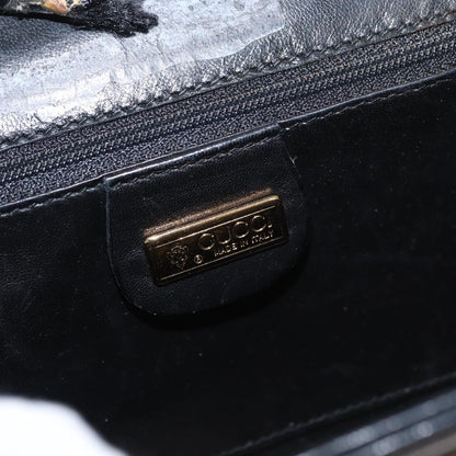 Gucci GUCCI Shoulder Bag Canvas Gold Brown Authentic ka1072