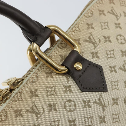 Louis Vuitton LOUIS VUITTON Monogram Mini Alma Ron Hand Bag Khaki M92206 LV Authentic 158341