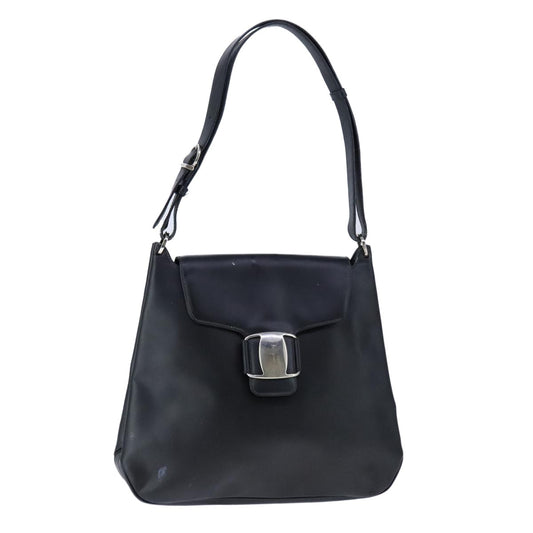 Salvatore Ferragamo Salvatore Ferragamo Shoulder Bag Patent leather Black Authentic bs21286