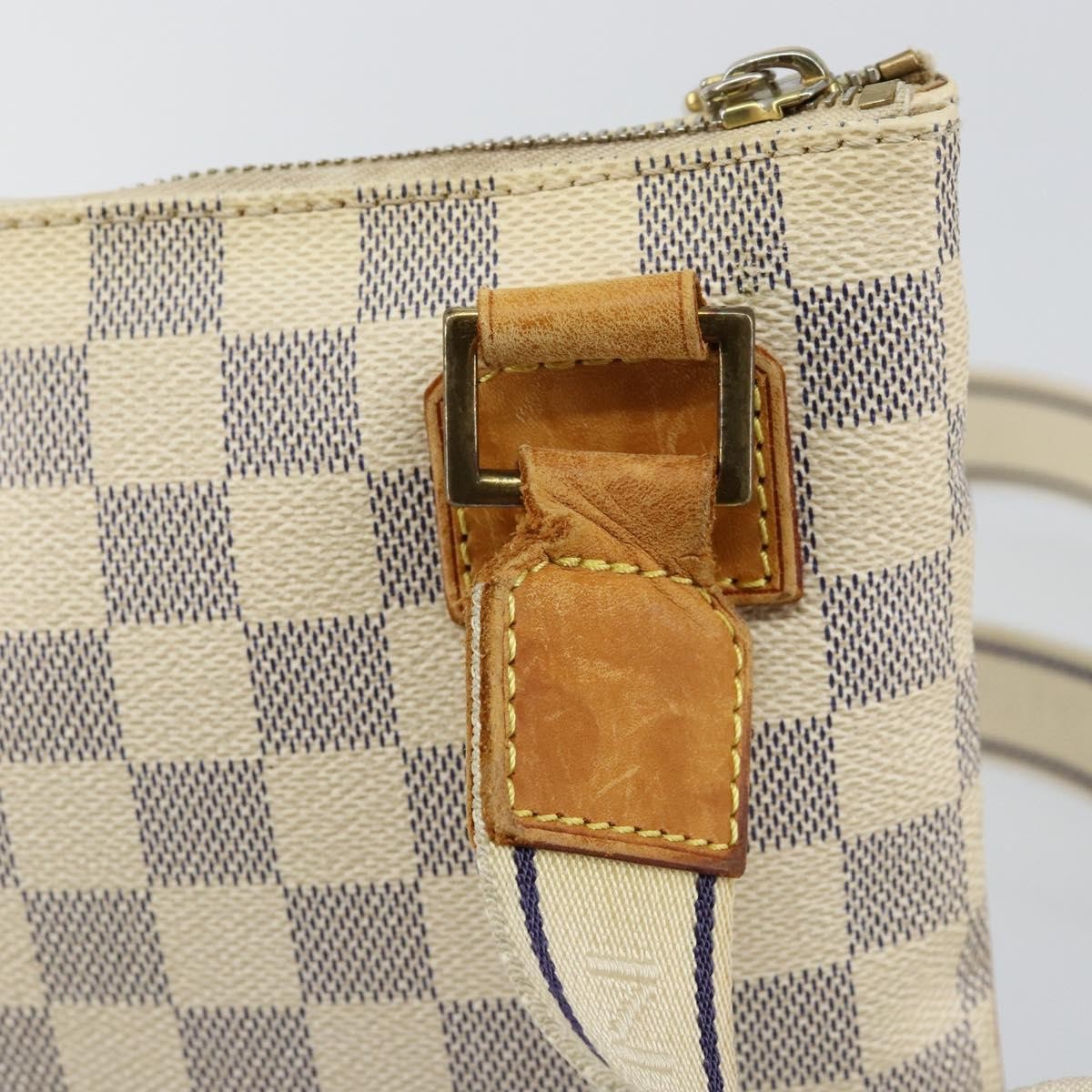 Louis Vuitton LOUIS VUITTON Damier Azur Pochette Bosphore Shoulder Bag N51112 LV Authentic BA7009