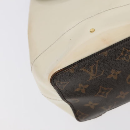 Louis Vuitton LOUIS VUITTON Monogram Vernis Hot Spring Snow Backpack White M53548 Authentic 99762 Bag