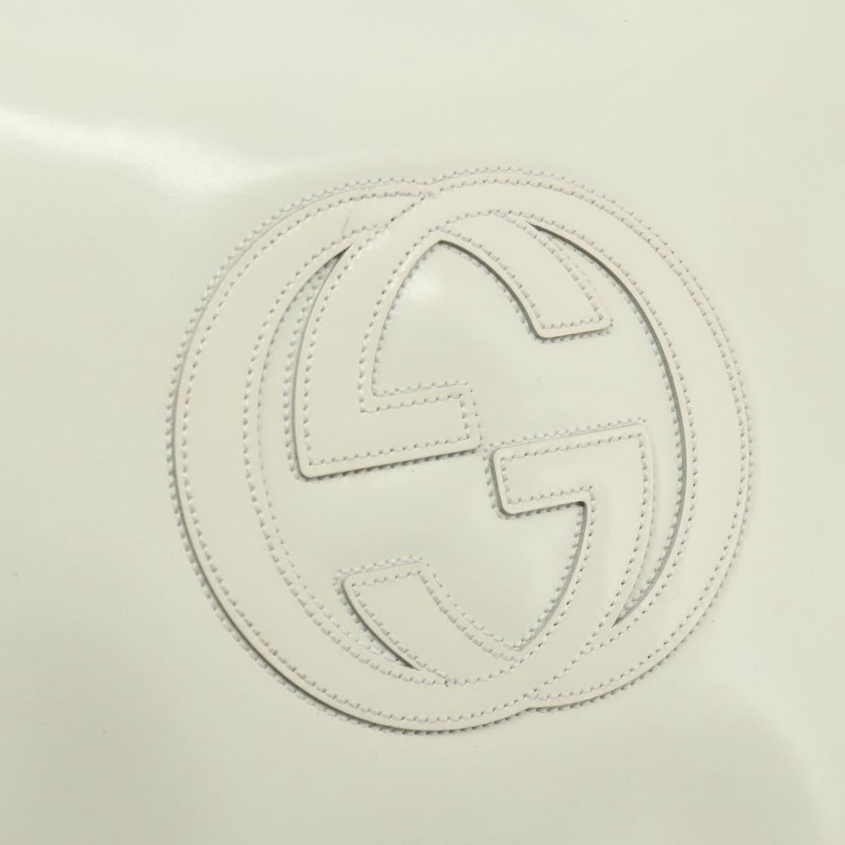 Gucci GUCCI Shoulder Bag Enamel White 001 1364 1703 Authentic ti3860