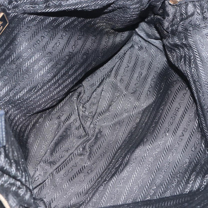 Prada PRADA Tote Bag Nylon Black Gold Authentic 156177