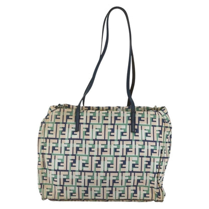 Fendi FENDI Zucca Canvas Tote Bag Navy Authentic 147615
