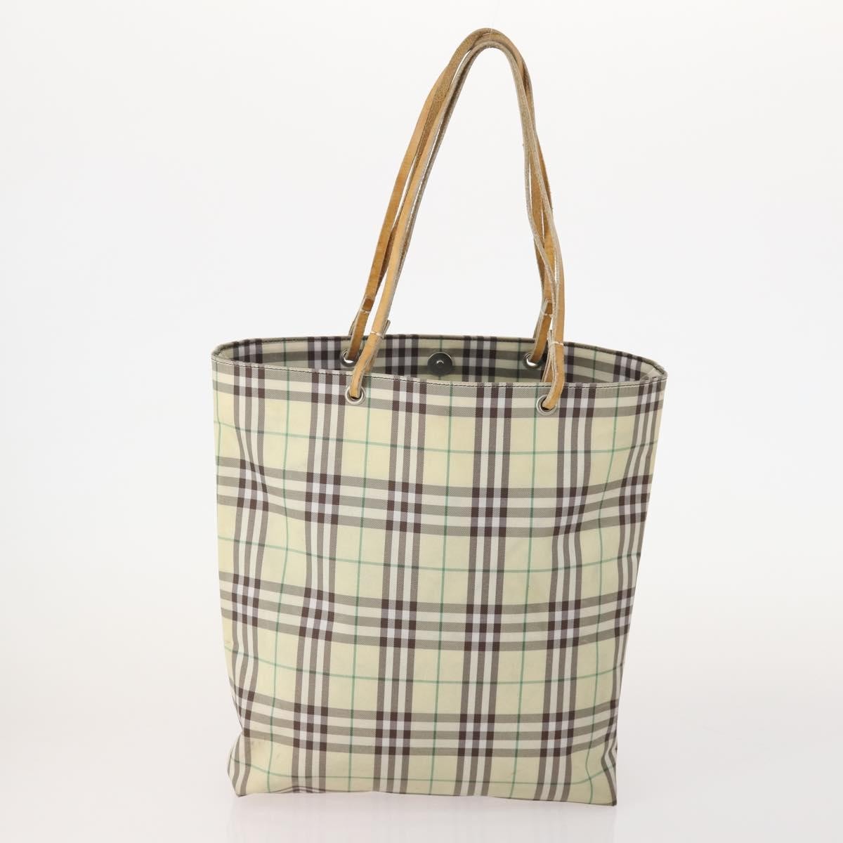 Burberrys Burberrys Burberry Nova Check Hand Bag Nylon 5 Set Beige Authentic 174988