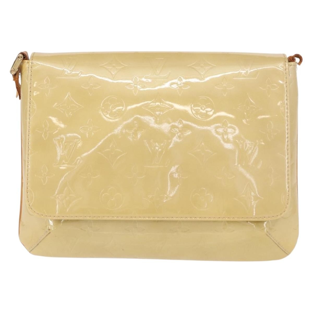 Louis Vuitton LOUIS VUITTON Monogram Vernis Thompson Street Bag Beige M91301 LV Authentic 156991