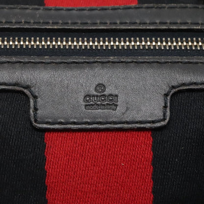 Gucci GUCCI GG Canvas Sherry Line Hand Bag PVC Navy Gold 247205 Authentic 131724