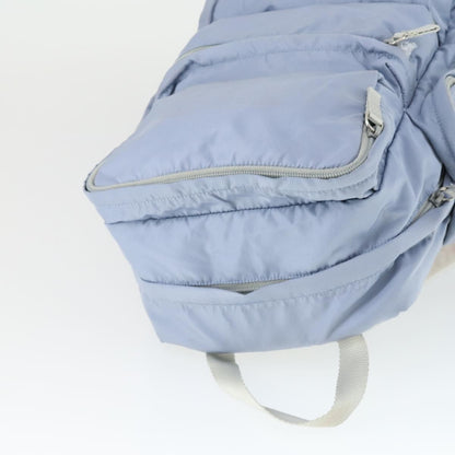 Prada PRADA Backpack Nylon Light Blue Silver Authentic 169576 Bag