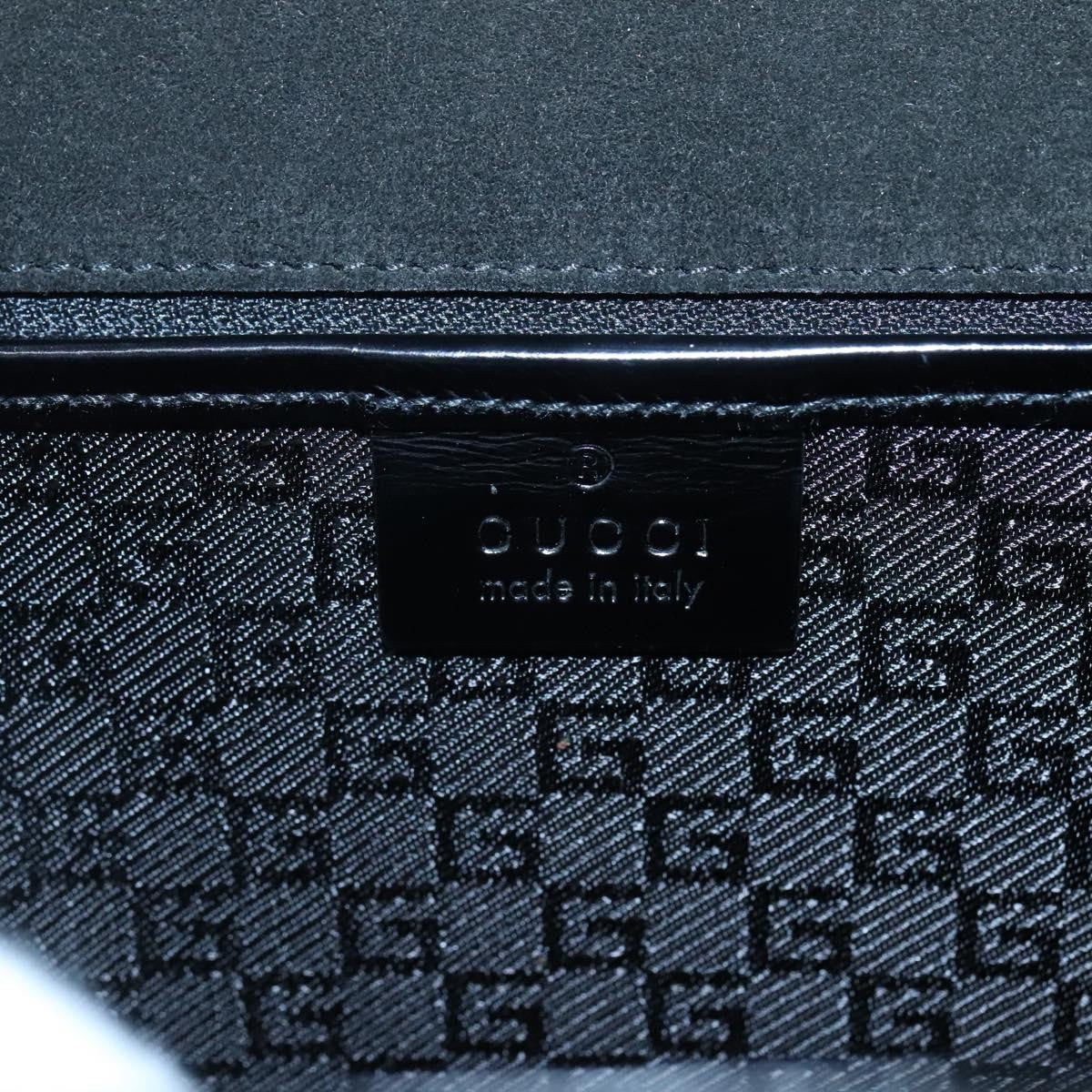 Gucci GUCCI Hand Bag Canvas Beige Gold Authentic bs25071