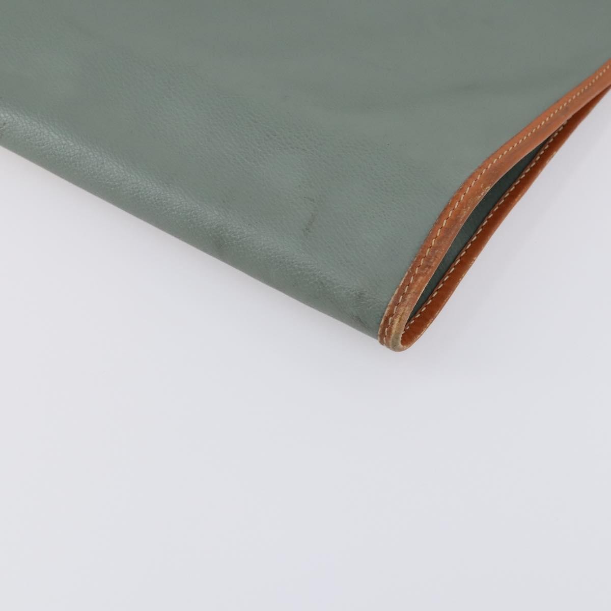 Valentino VALENTINO Garment Cover Leather Green Gold Authentic bs31394 Bag