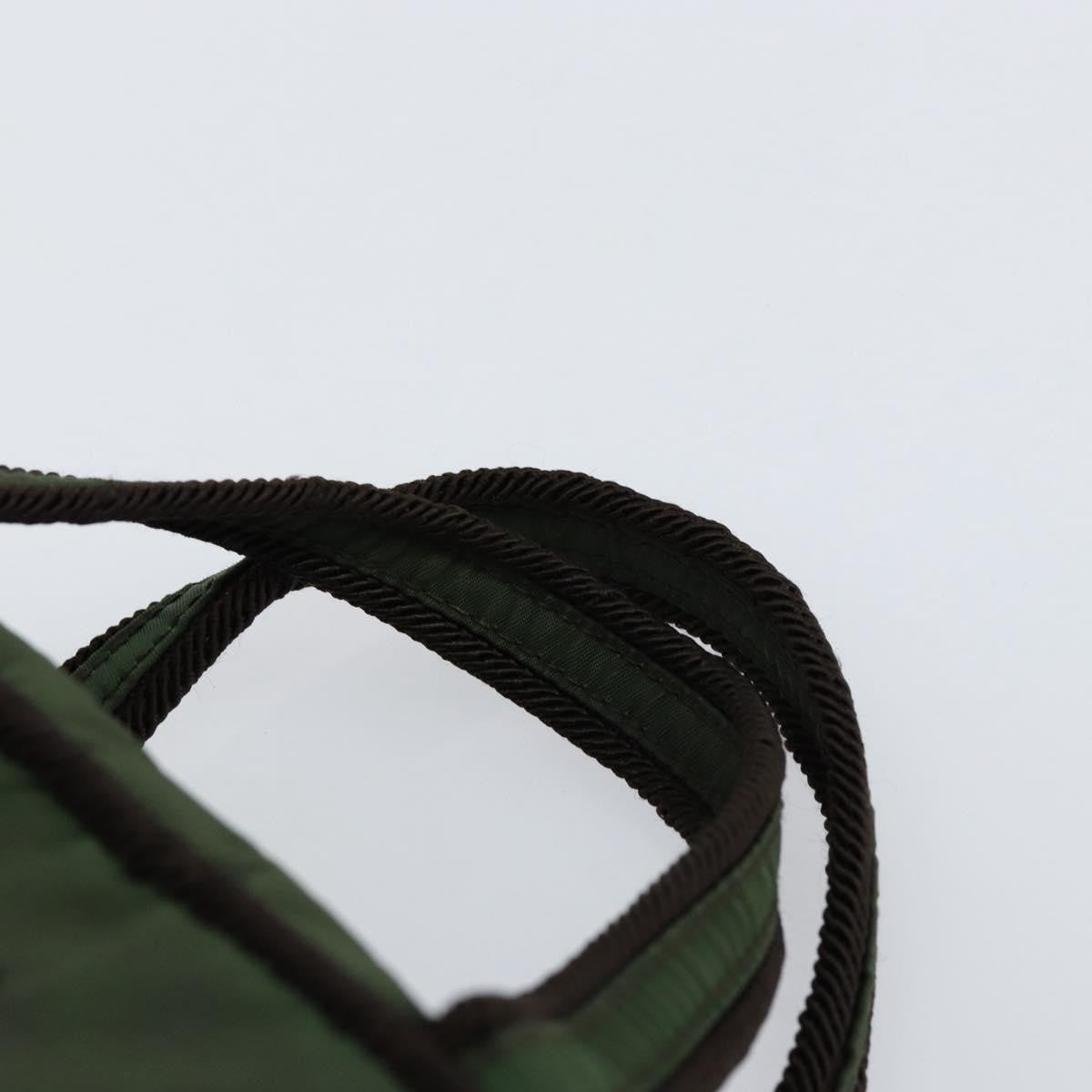 Prada PRADA Hand Bag Nylon Green Authentic 153060