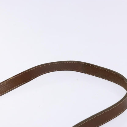 Loewe LOEWE Shoulder Bag Leather Brown Gold Authentic am8960