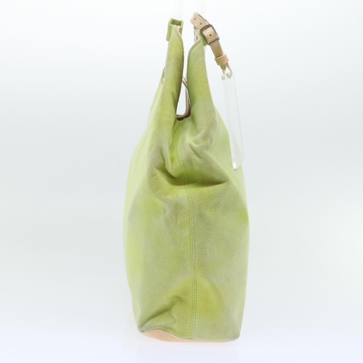 Celine CELINE Hand Bag Suede Green Authentic 53736V