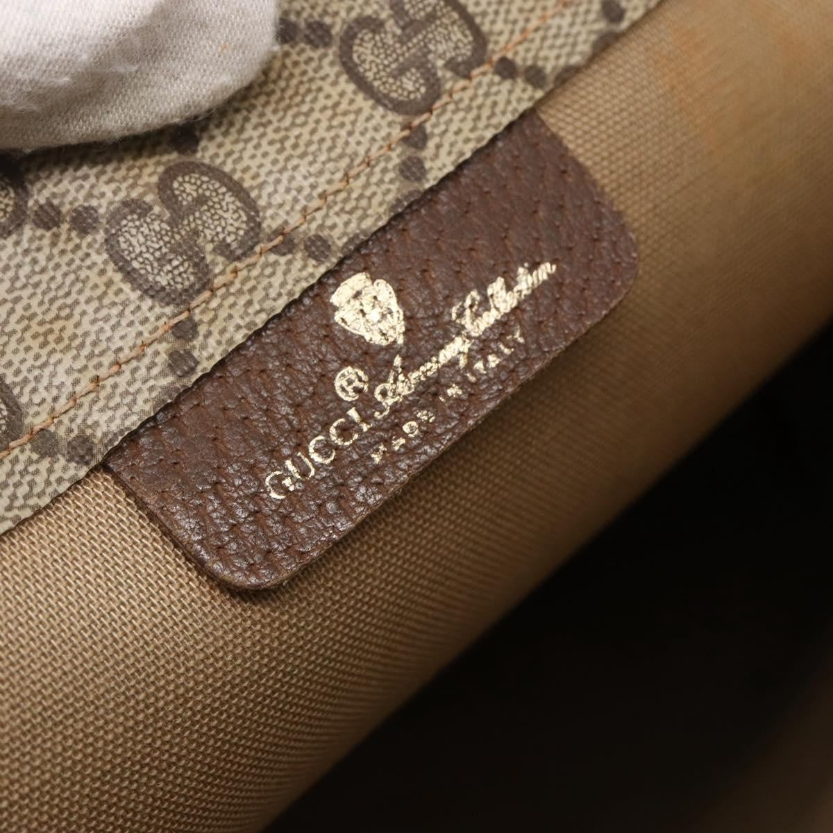 Gucci GUCCI GG Supreme Tote Bag PVC Beige 156 02 109 Authentic bs30092