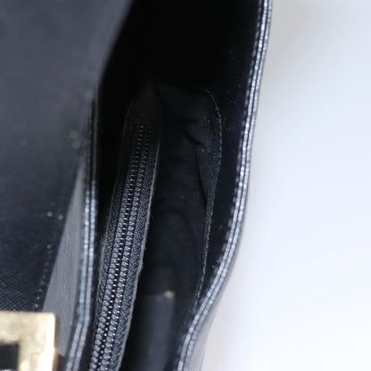 Salvatore Ferragamo Salvatore Ferragamo Gancini Shoulder Bag Leather Black Authentic BD371