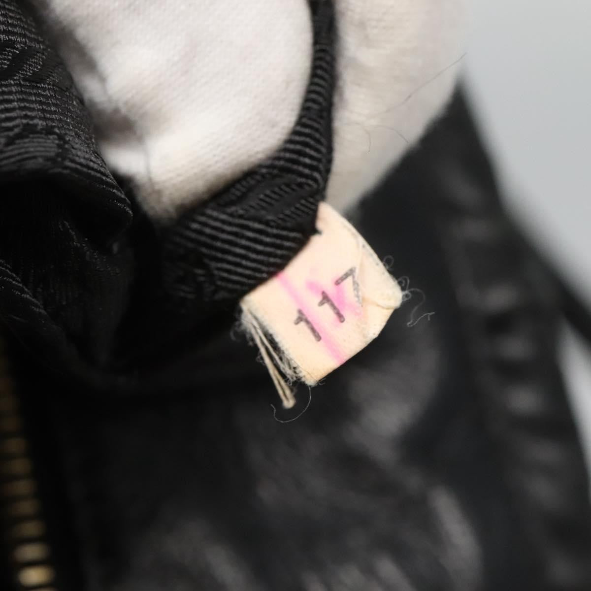 Prada PRADA Hand Bag Leather 2way Black Authentic hk2413
