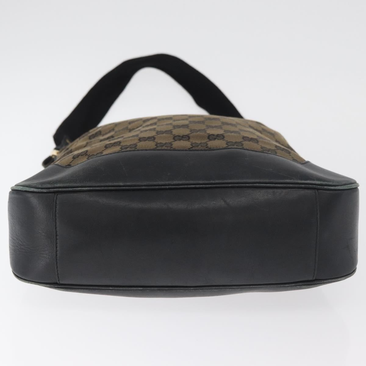 Gucci GUCCI GG Canvas Bamboo Shoulder Bag 2way Navy Gold 001 4058 Authentic 178808