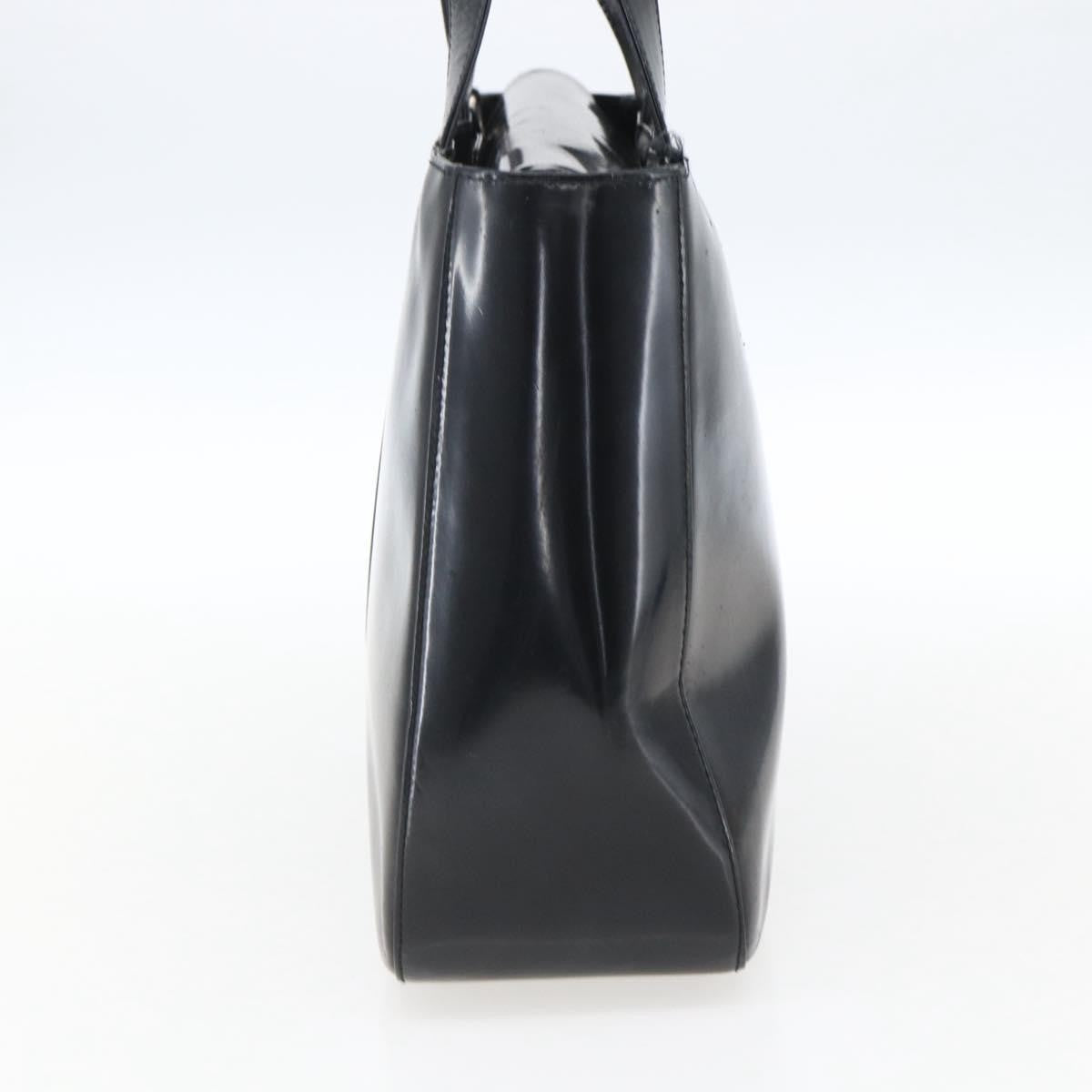 Gucci GUCCI Hand Bag Patent leather Black Silver 000 1013 0504 Authentic ka2334