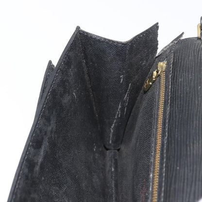 Louis Vuitton LOUIS VUITTON Epi Serie Dragonne Clutch Bag Black Noir M52612 LV Authentic bs35123