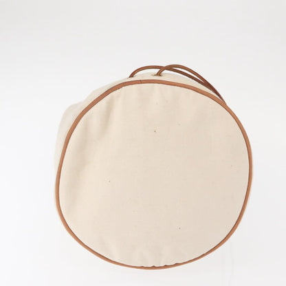 Hermès Hermès HERMES Porochon Mimir GM Shoulder Bag Canvas White Gold Authentic ka758