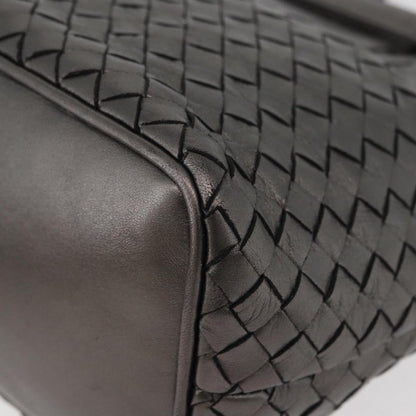 BOTTEGAVENETA BOTTEGAVENETA BOTTEGA VENETA INTRECCIATO Purse Hand Bag Leather Silver Gold Authentic 177803