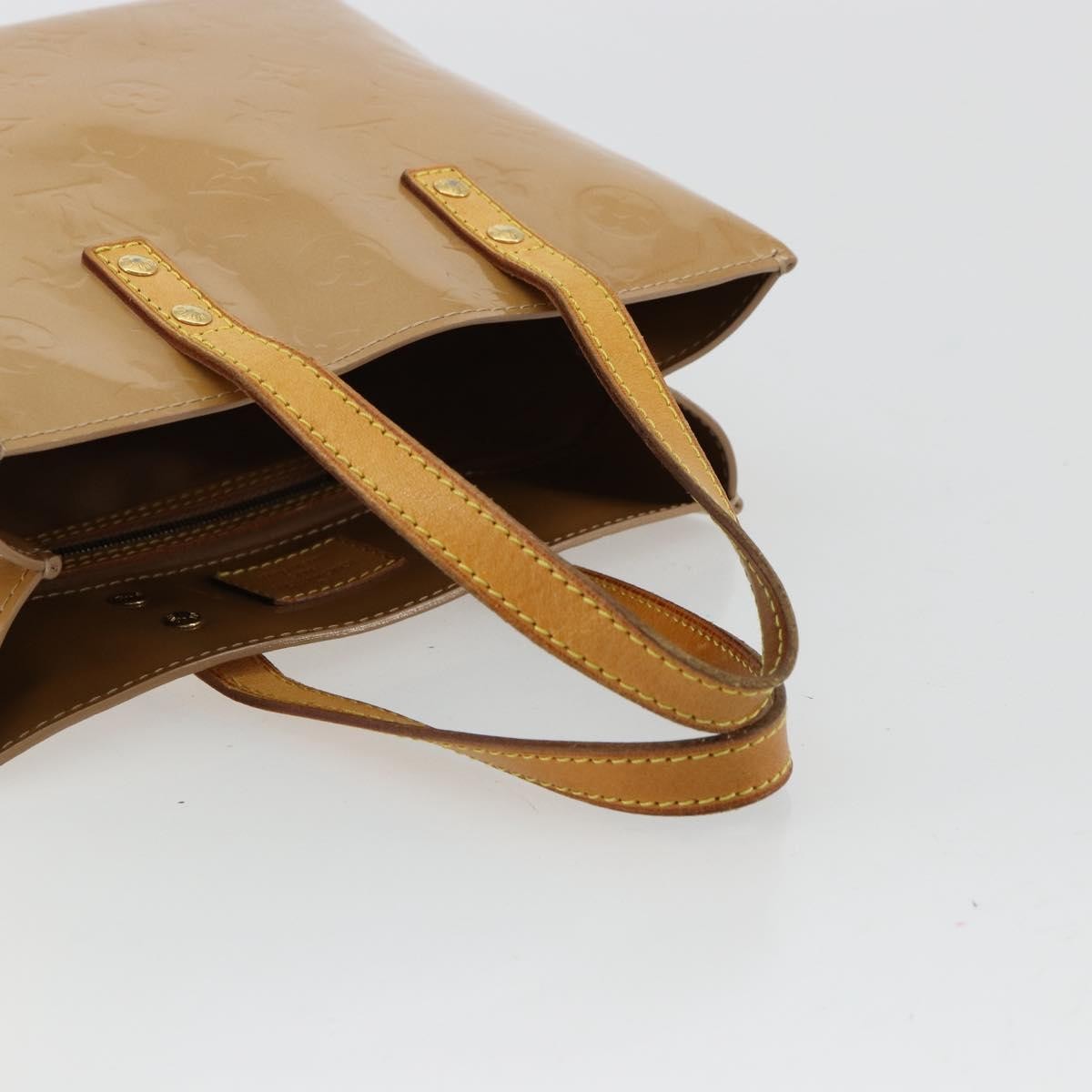Louis Vuitton LOUIS VUITTON Monogram Vernis Reade PM Hand Bag Noisette M91334 LV Authentic BA12809