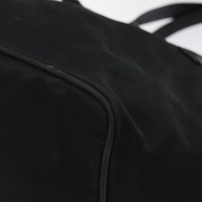 Prada PRADA Hand Bag Nylon Black Silver Authentic 118193