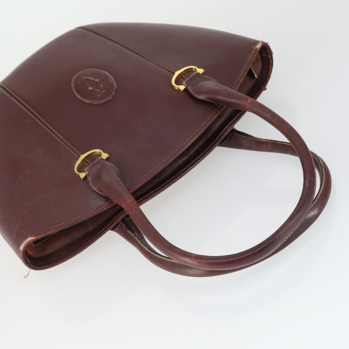 Prada PRADA Cartier Gucci Bag Patent leather 3 Set Black Brown Bordeaux Authentic am10507