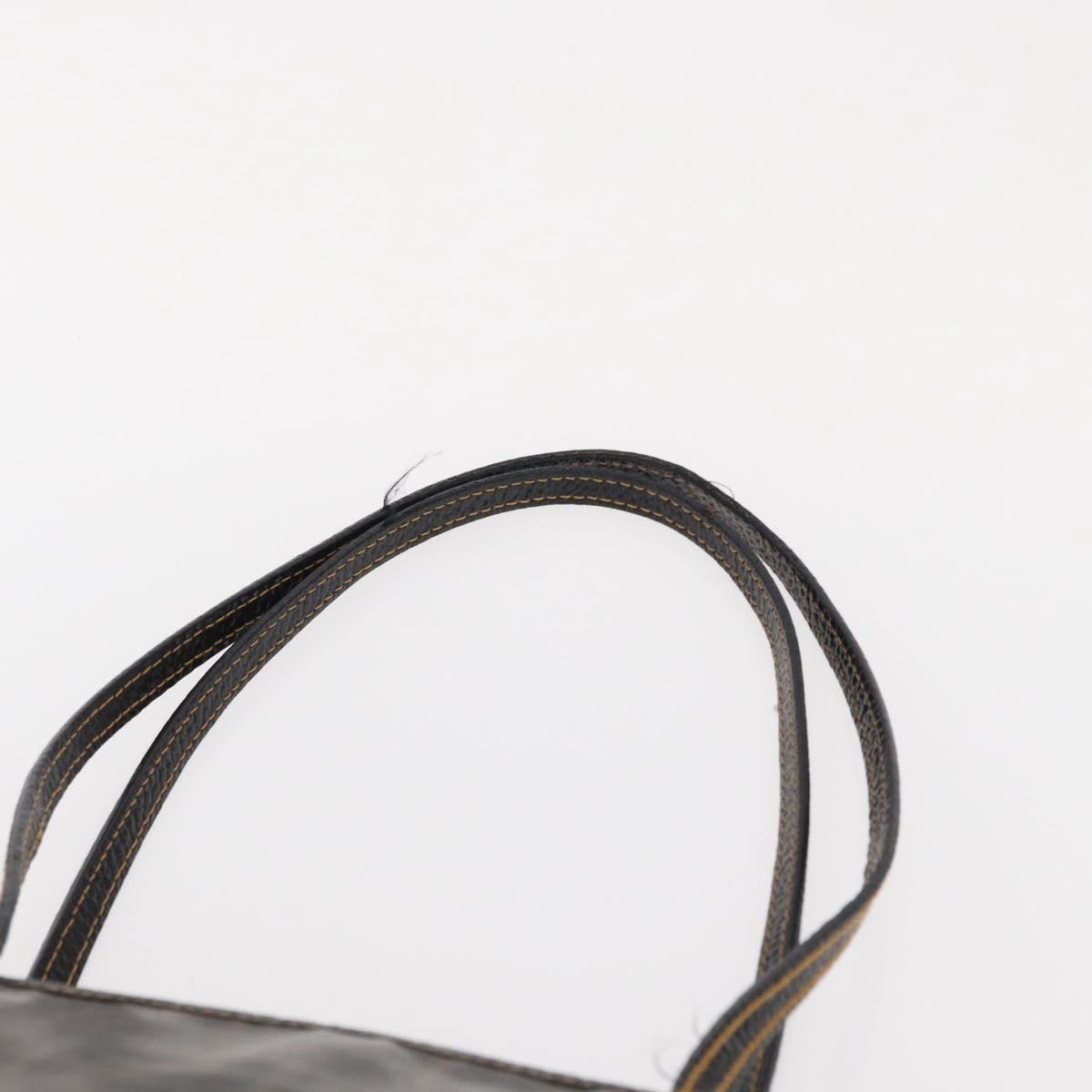 Fendi FENDI Zucca Canvas Tote Bag Coated Canvas Black Brown Authentic ka771