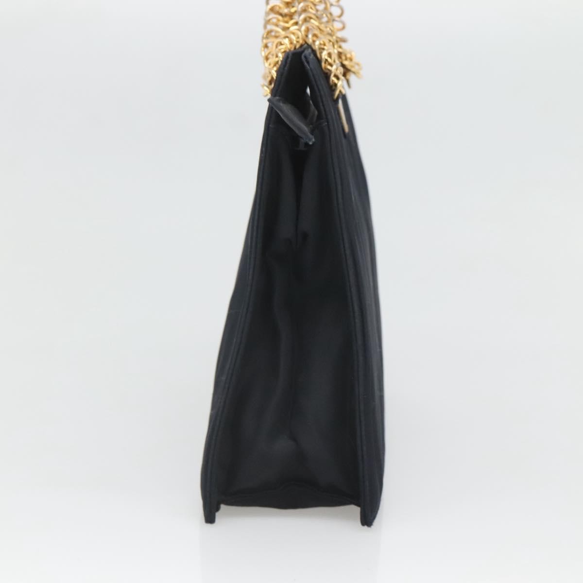 Prada PRADA Hand Bag Nylon Navy Gold Authentic 126301