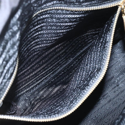 Prada PRADA Tote Bag Nylon 2way Black Gold Authentic ep12892