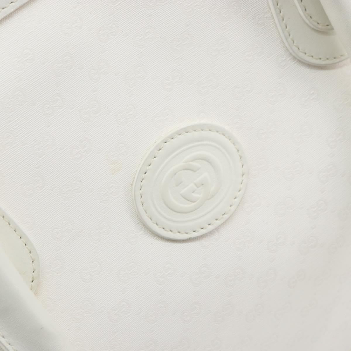 Gucci GUCCI Micro GG Supreme Boston Bag PVC 2way White Gold 002 123 0167 Authentic BA6571