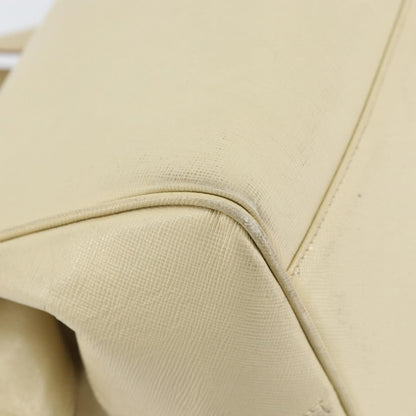 Prada PRADA Hand Bag Leather Beige Authentic BA8175