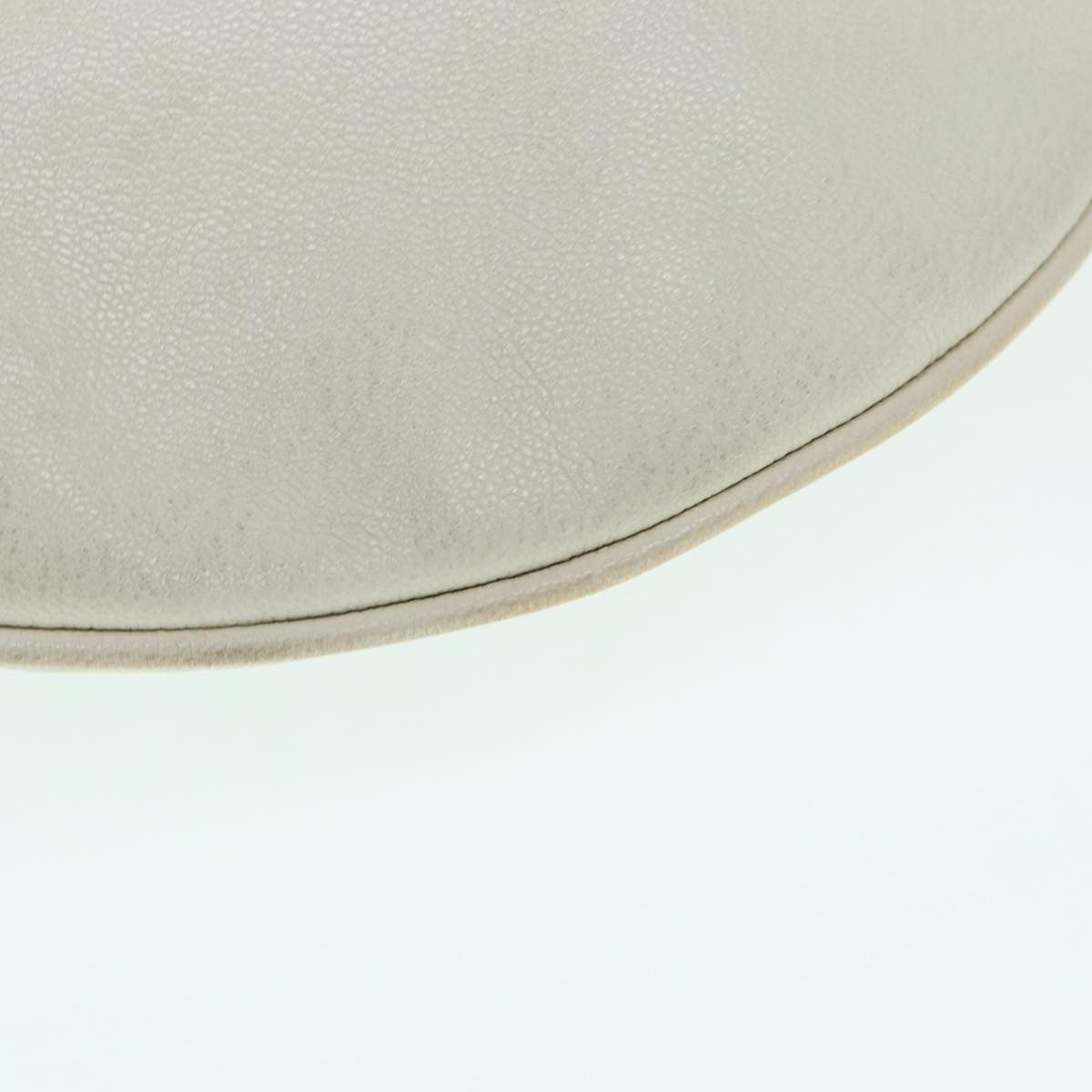 Gucci GUCCI Horsebit Shoulder Bag Leather Beige Gold 170013 Authentic ep5698