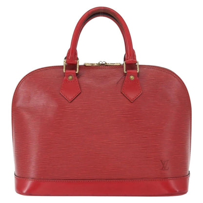 Louis Vuitton LOUIS VUITTON Epi Alma Hand Bag Castilian Red M52147 LV Authentic 158108