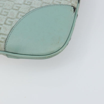 Gucci GUCCI Shoulder Bag Suede Light Blue Gold 001 4057 Authentic ep12851
