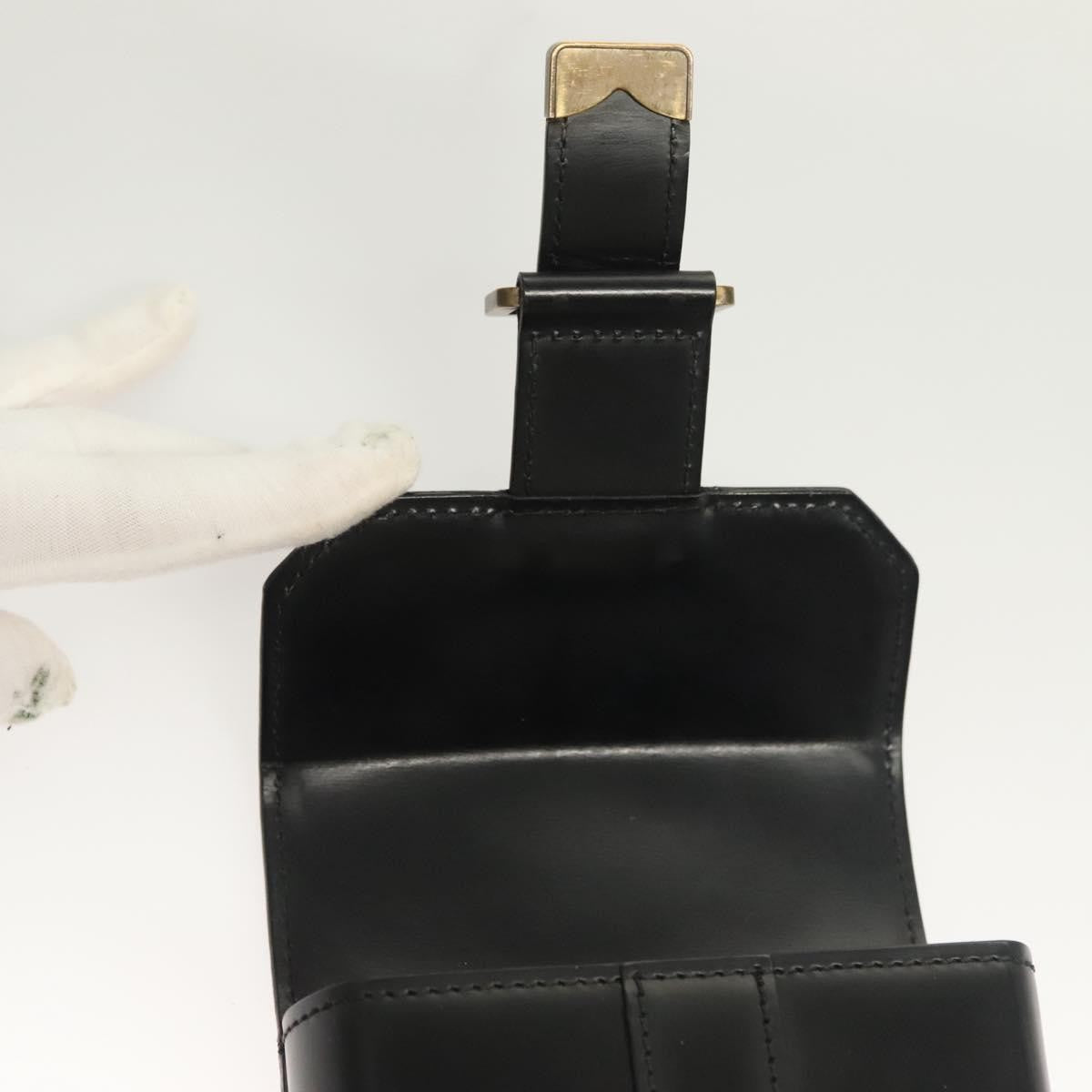 Louis Vuitton LOUIS VUITTON Pister Shoulder Bag Leather Black M92222 LV Authentic bs26496