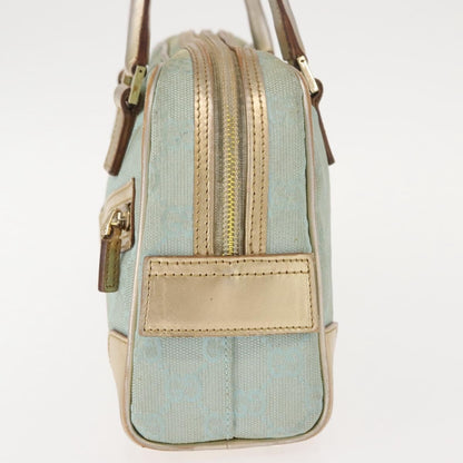 Gucci GUCCI GG Canvas Hand Bag Peppermint Gold 000 0852 Authentic 146975