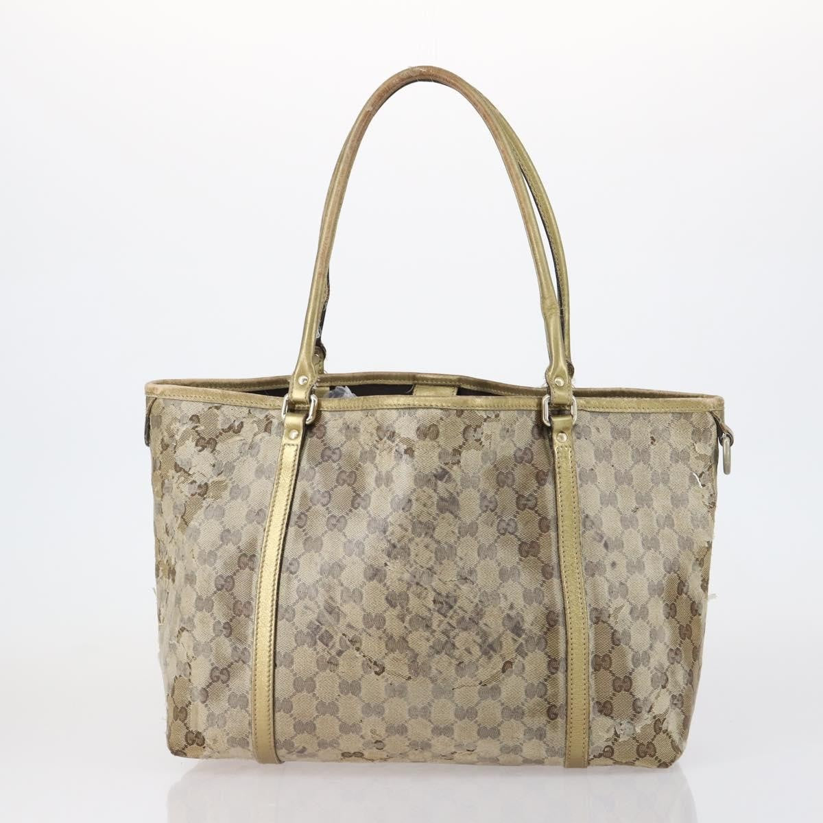 Gucci GUCCI GG Canvas Shoulder Bag 2 Set Red Gold Authentic 146898