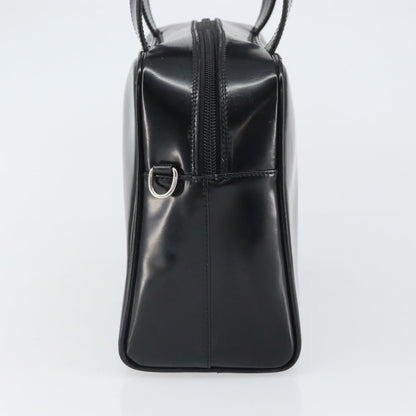 Gucci GUCCI Hand Bag Patent leather Black Silver 000 1274 0505 Authentic ep12647