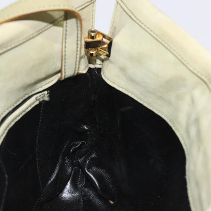 Salvatore Ferragamo Salvatore Ferragamo Shoulder Bag Suede Green Gold Authentic bs25782
