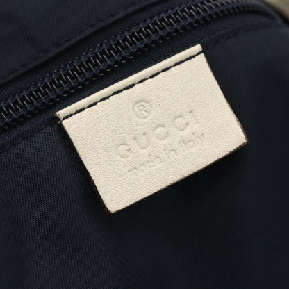 Gucci GUCCI Tote Bag Nylon Navy Silver 169943 Authentic fm4956