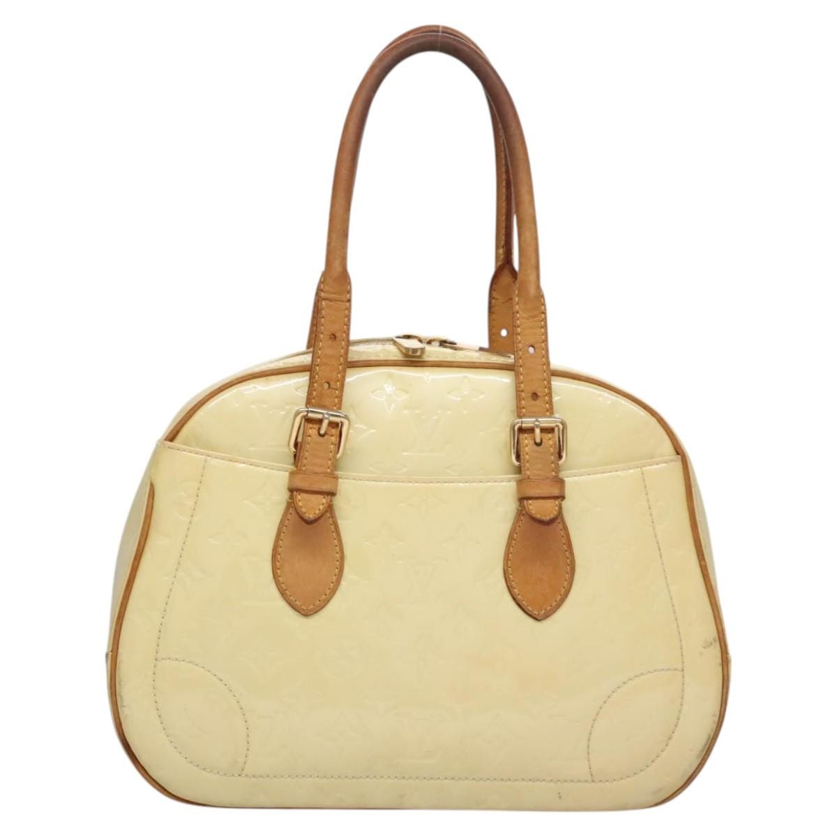 Louis Vuitton LOUIS VUITTON Monogram Vernis Summit Drive Hand Bag Perle M93514 LV Authentic EC278