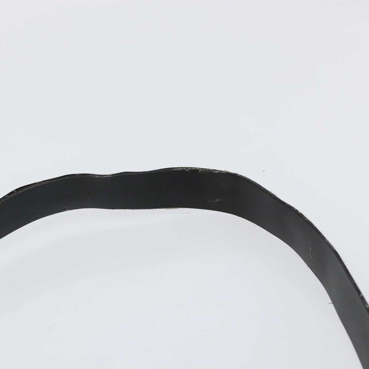 Gucci GUCCI Shoulder Bag Leather Black Silver 001 3064 Authentic 146004