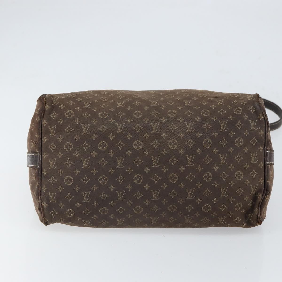 Louis Vuitton LOUIS VUITTON Mini Lin Speedy Bandouliere 30 Bag Brown M95224 Authentic BA9878