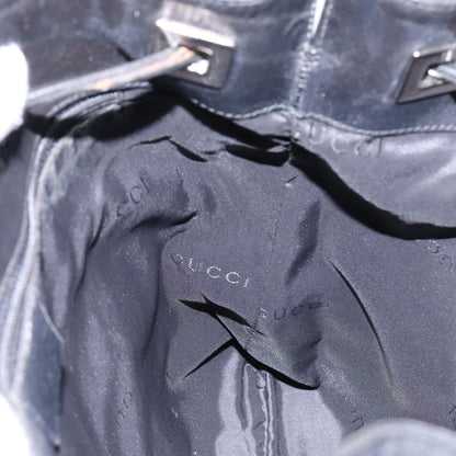 Gucci GUCCI Shoulder Bag Canvas Black Silver 001 4021 Authentic ep9915