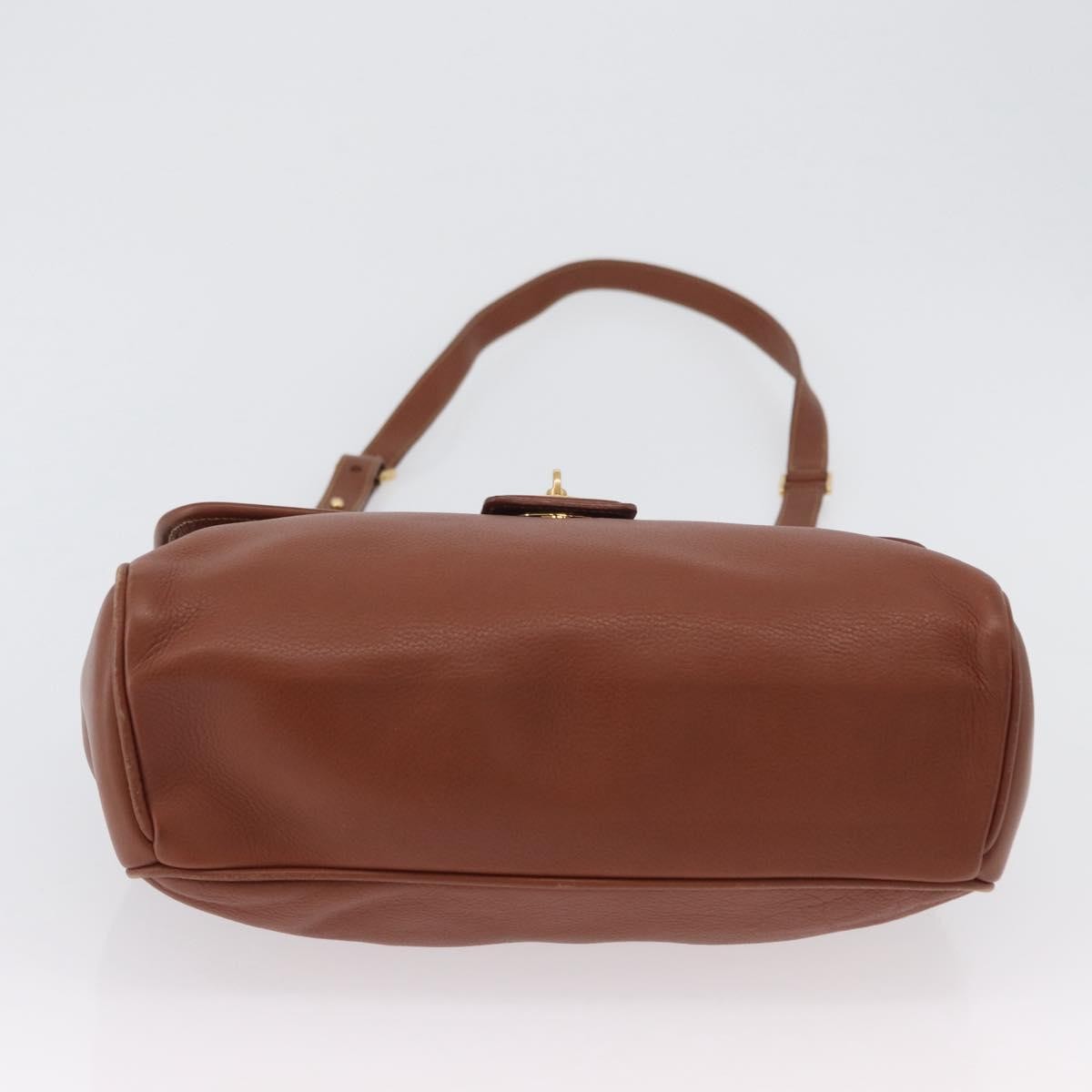 Gucci GUCCI Hand Bag Leather 2way Brown Gold 000 101 0274 Authentic ep13069